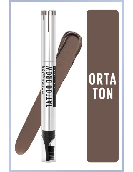 Maybelline New York Tattoo Brow Lift Kaş Kalemi- 03 Medium Brown (Orta Ton) 