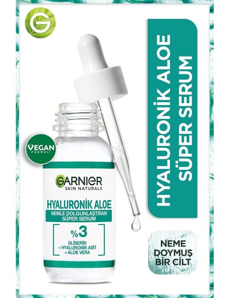 Garnier Hyaluronik Aloe Nemlendirici Ve Dolgunlaştırıcı Süper Serum 30 ml 