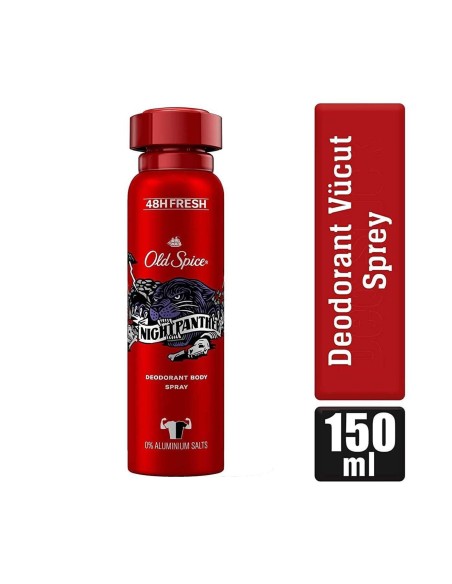 Old Spice Night Panther Erkekler Için Sprey Vücut Deodorant 150 ml 