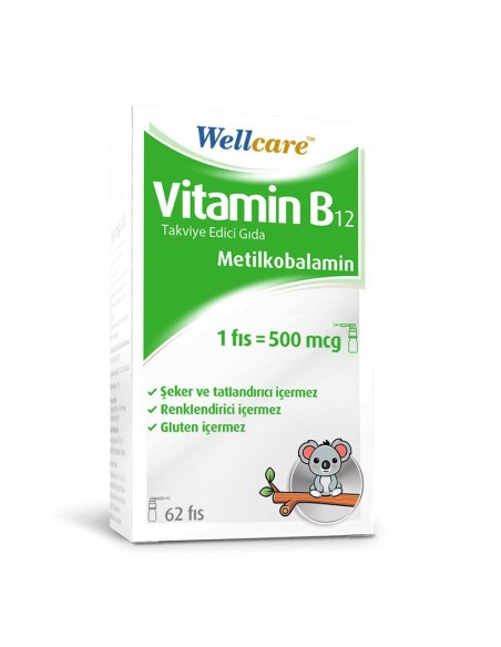 Wellcare Vitamin B12 500mcg 5 ml - 62 Puff 