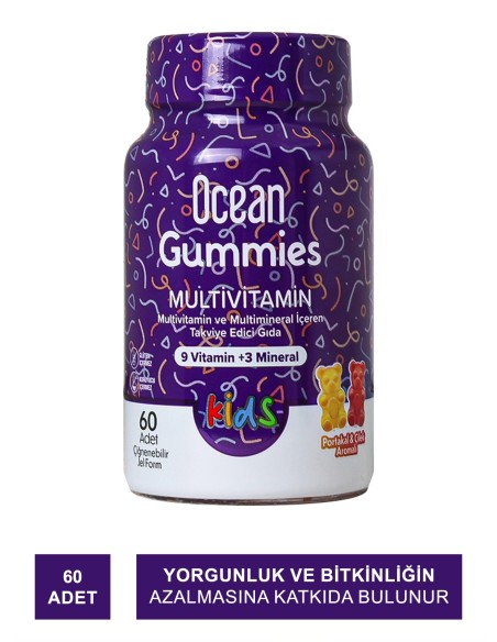 Ocean Gummies Multivitamin 60 Yumuşak Tablet 