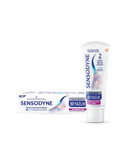 Sensodyne Klinik Beyazlık Diş Lekelerine Karşı Diş Macunu 75ml 