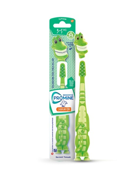 Sensodyne Promine Kids 3-5 Yaş Diş Fırçası - Yumuşak ( Sevimli Timsah ) 