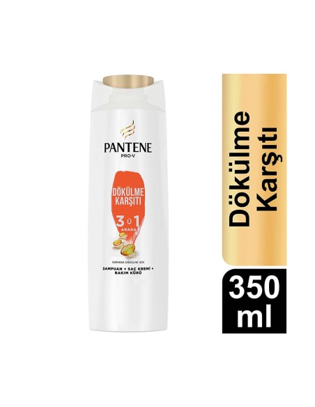 Pantene 3ü1 Arada Dökülme Karşıtı Şampuan 350 ml 