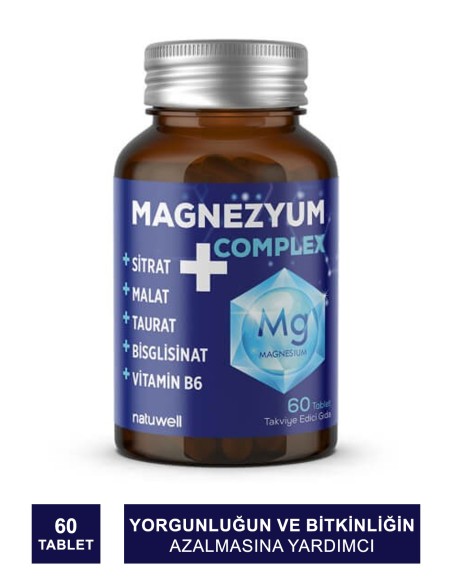 Natuwell Magnezyum Complex+ 60 Tablet 