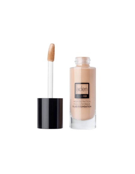 Aden Full HD Fluid Foundation 20 ml ( 01 Porcelain ) 