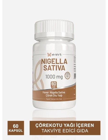 Haver Nigella Sativa 1000mg 60 Kapsül 