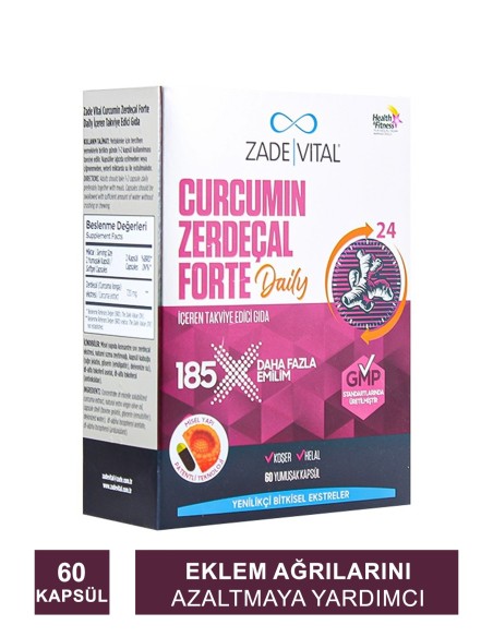 Zade Vital Curcumin Zerdeçal Forte Daily 60 Kapsül 