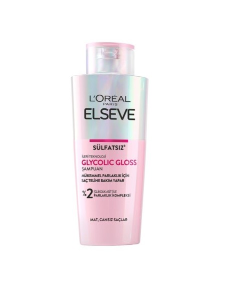 Loreal Paris Elseve Glycolic Gloss ( Mükemmel Parlaklık için Bakım Yapan Şampuan ) 200 ml 