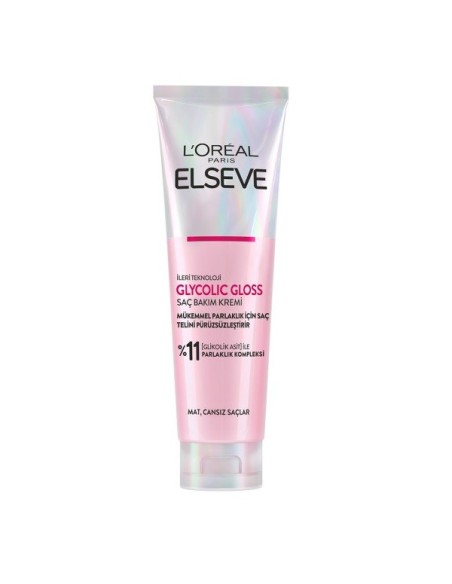 Loreal Paris Elseve Glycolic Gloss ( Mükemmel Parlaklık için Bakım Yapan Saç Bakım Kremi ) 150 ml 