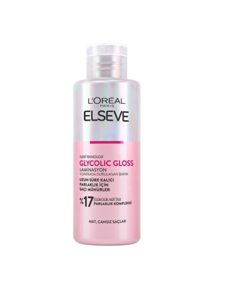 Loreal Paris Elseve Glycolic Gloss ( Laminasyon 5 Dakika Durulanan Bakım ) 200 ml 