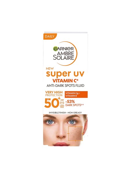 Garnier Ambre Solaire Süper Uv Vit. C Spf50+ Anti Dark Spots Fluid ( C Vit. Koyu Leke Karşıtı Fluid ) 40 ml 