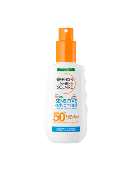 Garnier Ambre Solaire Kids Sensitive Advanced Sprey SPF 50+ ( Çocuklar İçin Hassas Cilt Güneş Koruyucu Sprey ) 150 ml 