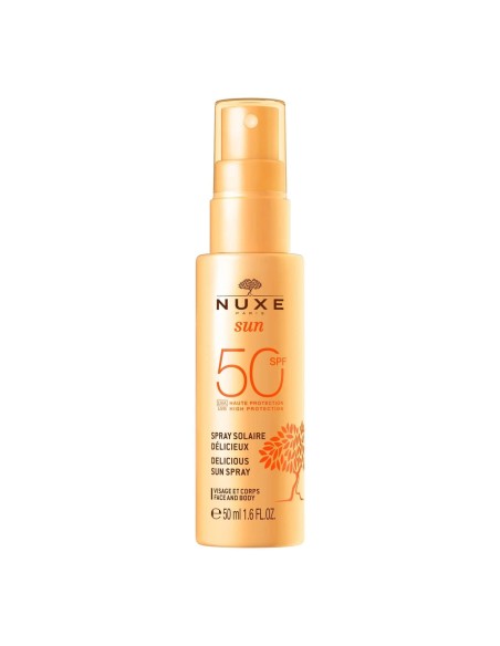 Nuxe Sun Spf50+ Delicious Sun Sprey ( Güneş Koruyucu Yüz ve Vücut Spreyi ) 50 ml 