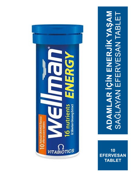 Vitabiotics Wellman Energy 10 Efervesan Tablet 