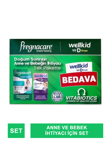 Vitabiotics Pregnacare Breast-Feeding 56 Tablet + Wellkid Vitamin D3 20ml 