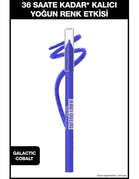 Maybelline New York Tattoo Liner Jel Göz Kalemi - 819 Galactic Cobalt 