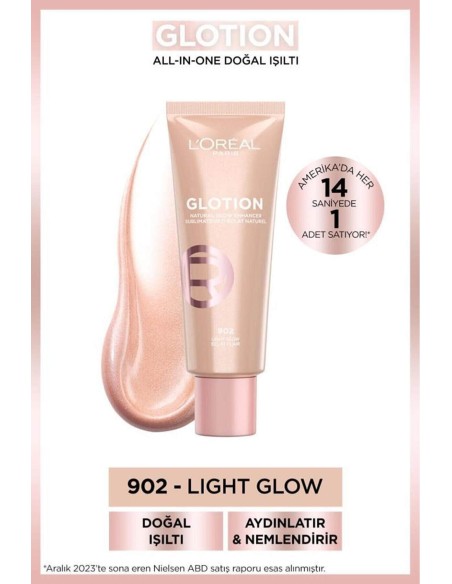 Loreal Paris Glotion All-In-One Doğal Işıltı - 902 Light Glow 