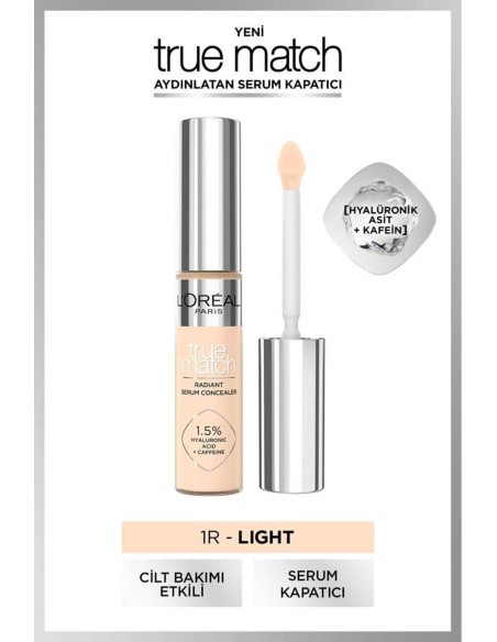 Loreal Paris True Match Aydınlatan Serum Kapatıcı - 1R Light 