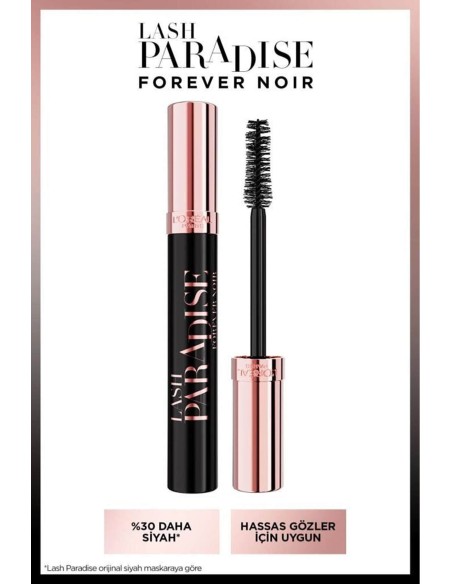 Loreal Paris Lash Paradise Maskara - Forever Noir 