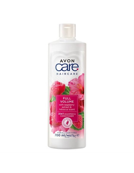 Avon Care Ahududu ve Hibiskus Özleri 2'si 1 Arada Şampuan ve Saç Kremi 700 ml 