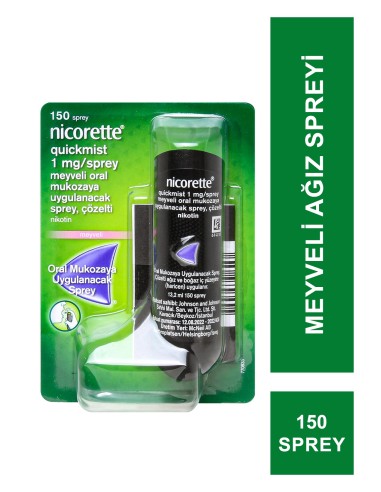 Outlet - Nicorette Quıckmıst 1 mg Meyveli Ağız Spreyi 150 Sprey 