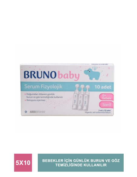 Outlet - Bruno Baby Serum Fizyolojik 5 ml x 10 Adet 