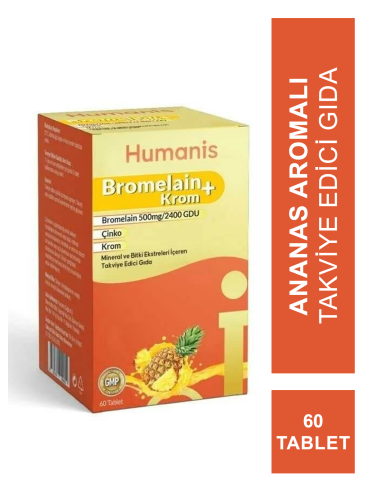 Humanis Bromelain+Krom 60 Tablet 