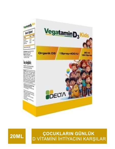 Delta Vegatamin D3 Kids 400IU 20 ml 