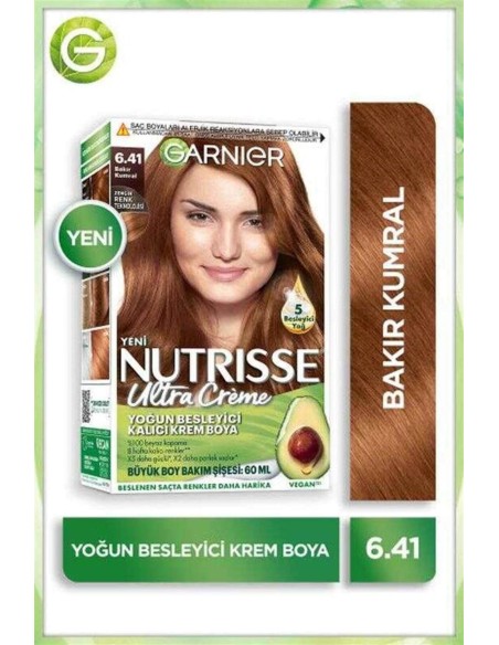 Garnier Nutrisse Ultra Creme 6,41 Bakır Kumral 