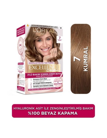 Loreal Paris Excellence Creme Saç Boyası 7 Kumral 