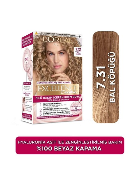 Loreal Paris Excellence Creme Saç Boyası - 7.31 Bal Köpüğü 