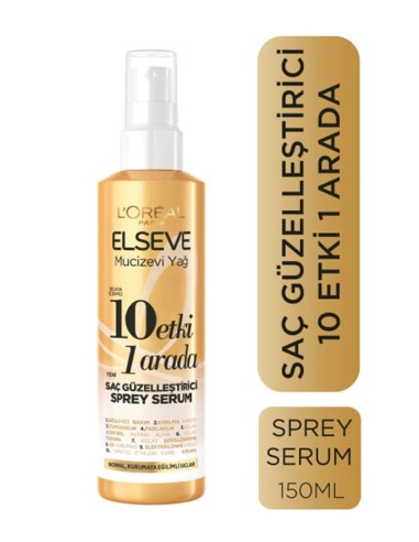 Loreal Paris Mucizevi Yağ 10 Etki 1 Arada Saç Güzelleştirici Sprey Serum 150ml 