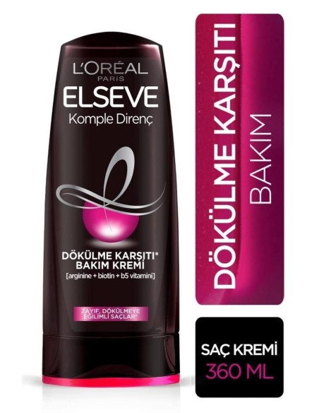 Loreal Paris Elseve Komple Direnç Dökülme Karşıtı Bakım Kremi 360 ml 