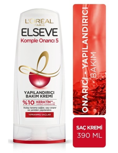 Loreal Paris Elseve Komple Onarıcı 5 Yapılandırıcı Bakım Kremi 390 Ml 