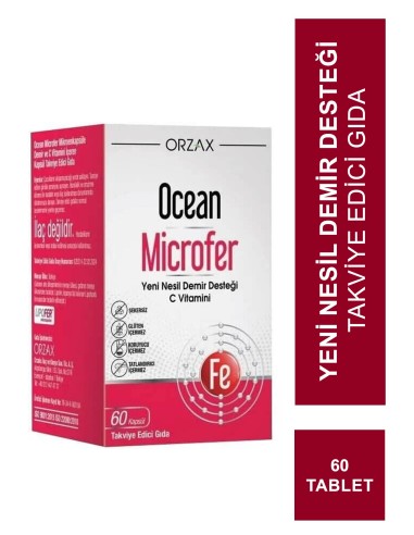 Ocean Microfer 60 Tablet Takviye Edici Gıda 