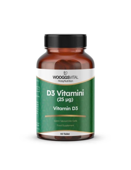 Wooggs Vital Vitamin D3 Takviye Edici Gıda 60 Tablet 