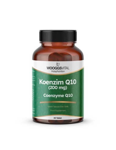 Wooggs Vital Koenzim Q10 ( 200 mg) Takviye Edici Gıda 30 Tablet 