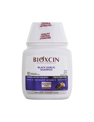 Bioxcin Siyah Sarımsak Şampuanı 100 ml - Güçsüz Saçlar - Seyahat Boy 