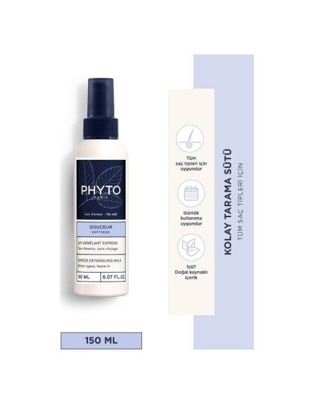 Phyto Douceur Softness Express Detangling Milk 150 ml - Kolay Tarama Sütü 