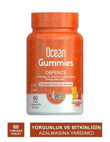 Ocean Gummies Defence Kids 60 Yumuşak Tablet 