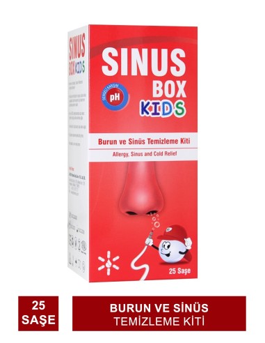 Sinus Box Kids Burun ve Sinüs Temizleme Kiti 25 Saşe 