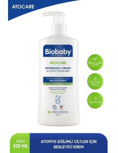 Biobaby Atocare Besleyici Krem 500 ml 