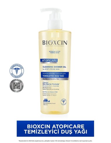 Bioxcin Atopicare Atopiye Eğilimli Ciltler İçin Temizleyici Duş Yağı 500 ml 