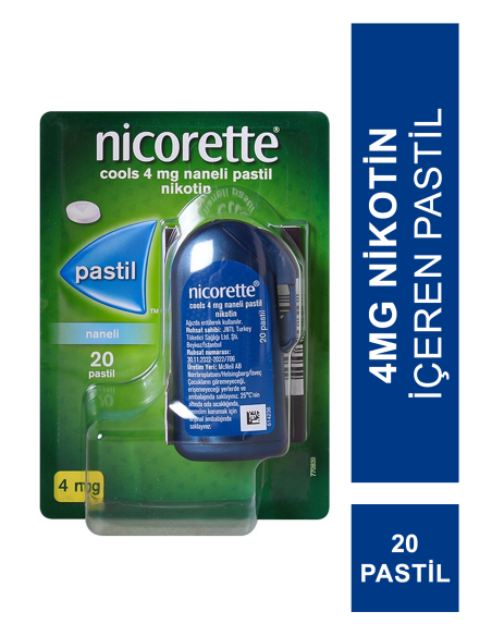 Nicorette Cools 4mg Naneli Pastil 20 Adet 