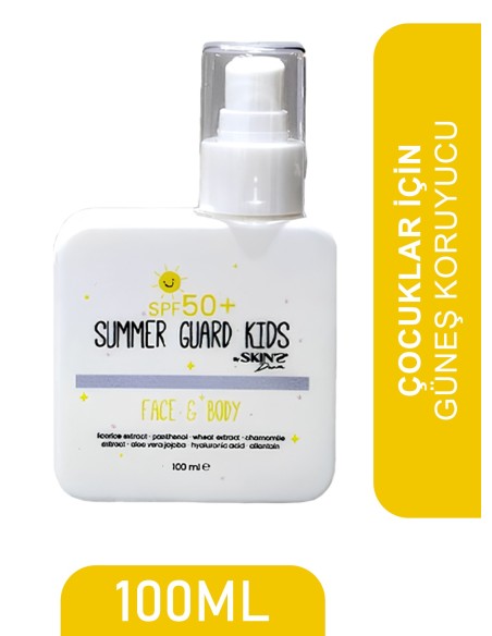 Skins Derm Summer Guard Kids Spf50+ Face & Body Güneş Kremi 100 ml 