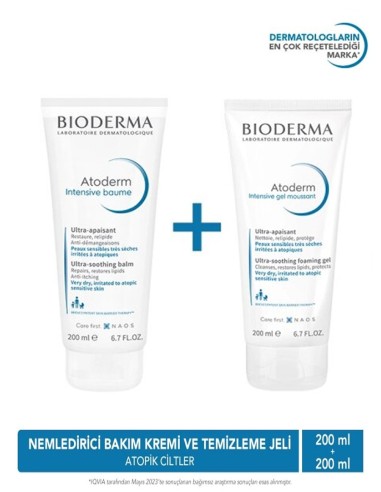 Bioderma Atoderm Intensive Balm 200 ml & Atoderm Intensive Foaming Gel 200 ml 