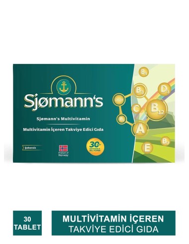 Sjomann's Multivitamin 30 Çiğnenebilir Jel Tablet 