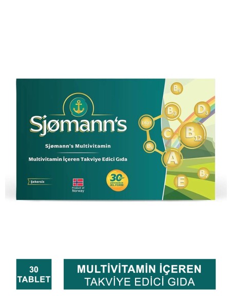 Sjomann's Multivitamin 30 Çiğnenebilir Jel Tablet 