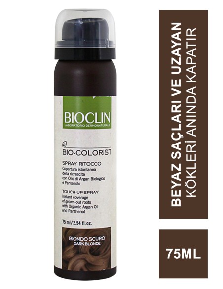 Bioclin Bio Colorist Touch Up Sprey - Dark Blonde - 75 ml 